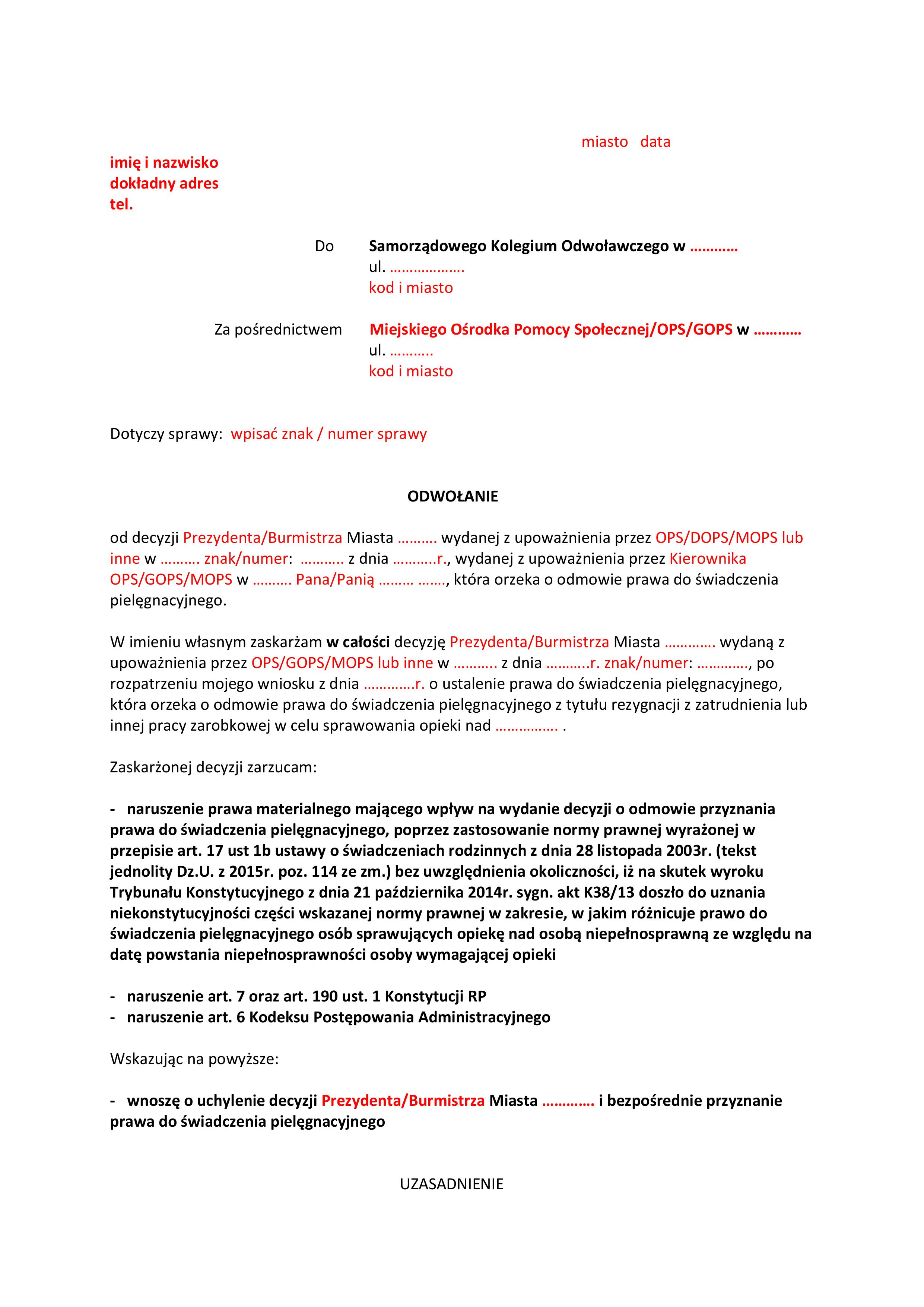 WZÓR-odwołanie do SKO cz1